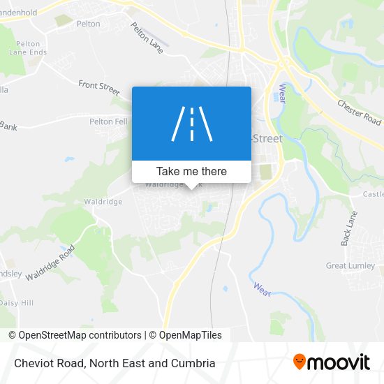 Cheviot Road map