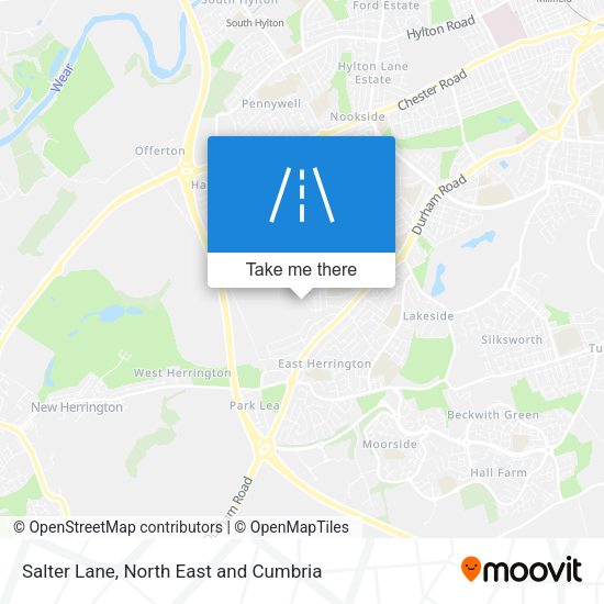 Salter Lane map