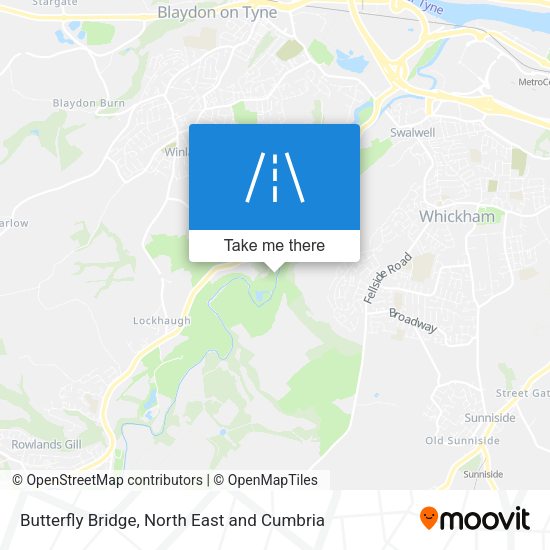 Butterfly Bridge map