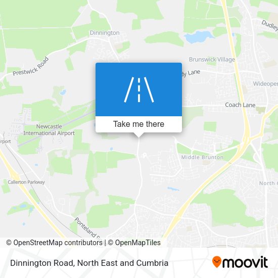 Dinnington Road map