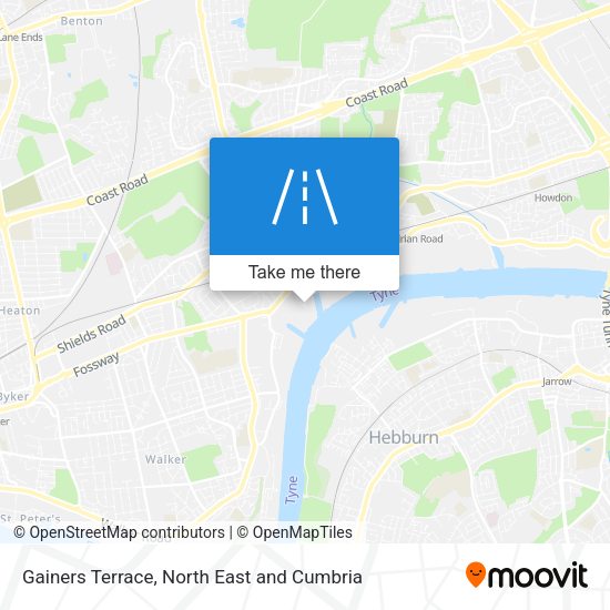 Gainers Terrace map