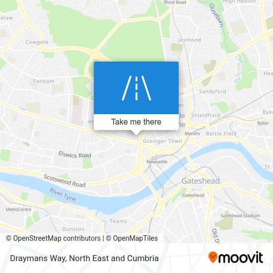 Draymans Way map