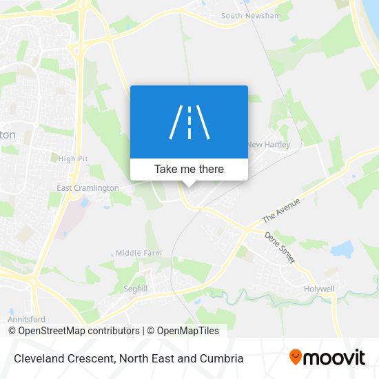 Cleveland Crescent map