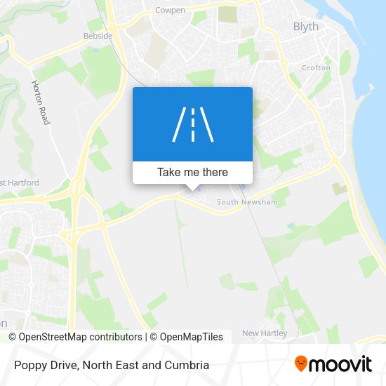 Poppy Drive map