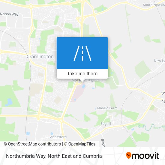 Northumbria Way map