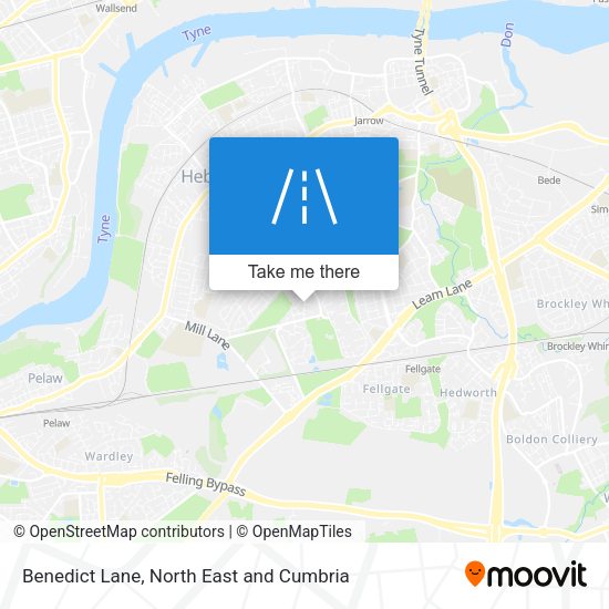 Benedict Lane map