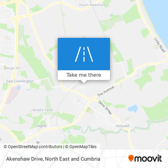 Akenshaw Drive map