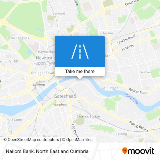 Nailors Bank map