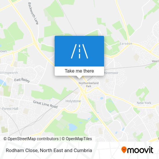 Rodham Close map
