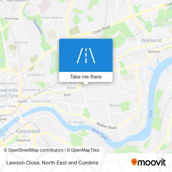 Lawson Close map