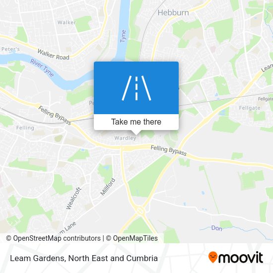 Leam Gardens map