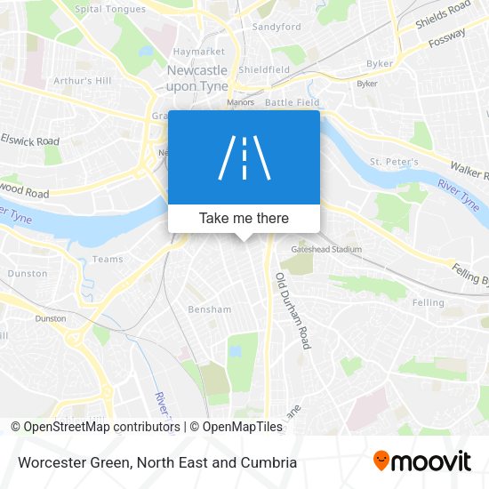 Worcester Green map