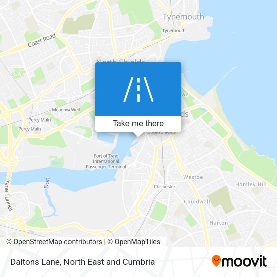 Daltons Lane map