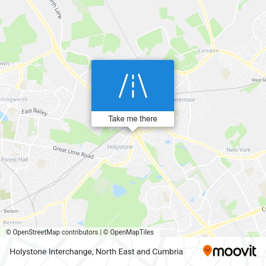 Holystone Interchange map