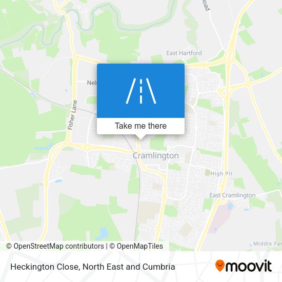 Heckington Close map