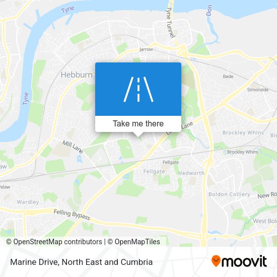 Marine Drive map