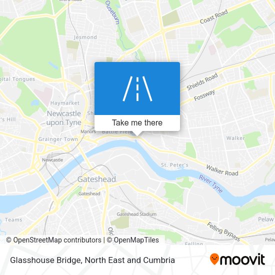 Glasshouse Bridge map