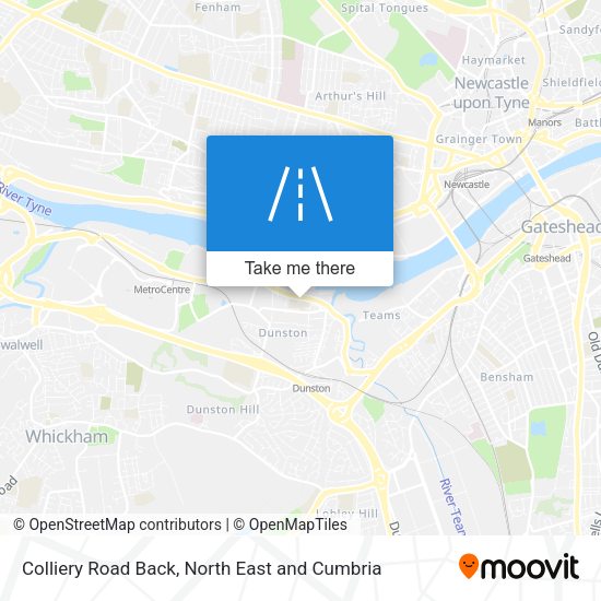 Colliery Road Back map