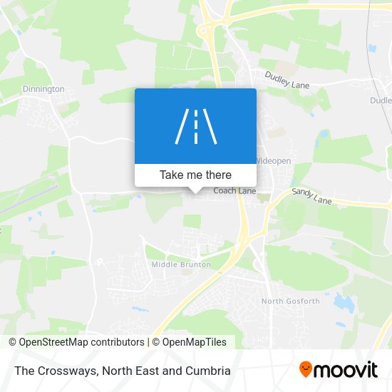 The Crossways map