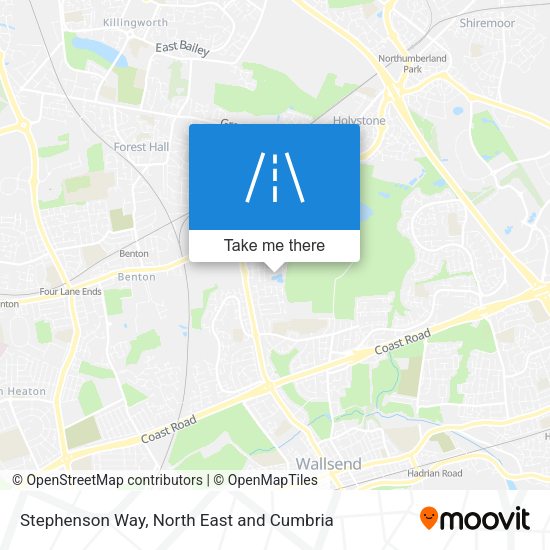 Stephenson Way map