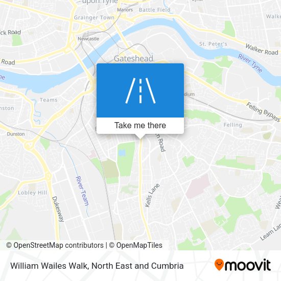 William Wailes Walk map