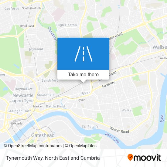 Tynemouth Way map