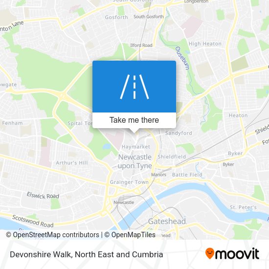 Devonshire Walk map