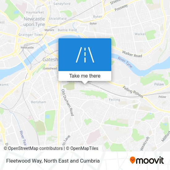 Fleetwood Way map