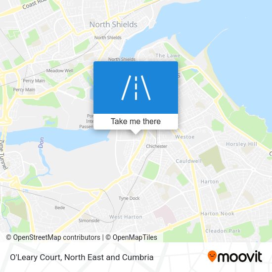 O'Leary Court map