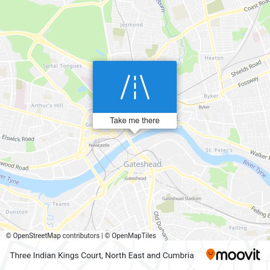 Three Indian Kings Court map