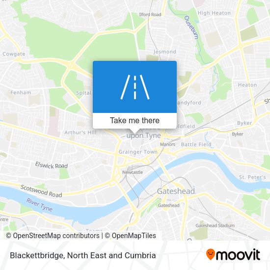 Blackettbridge map