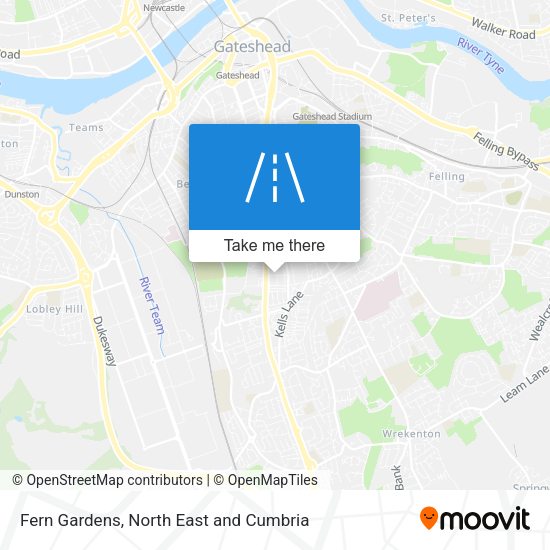 Fern Gardens map