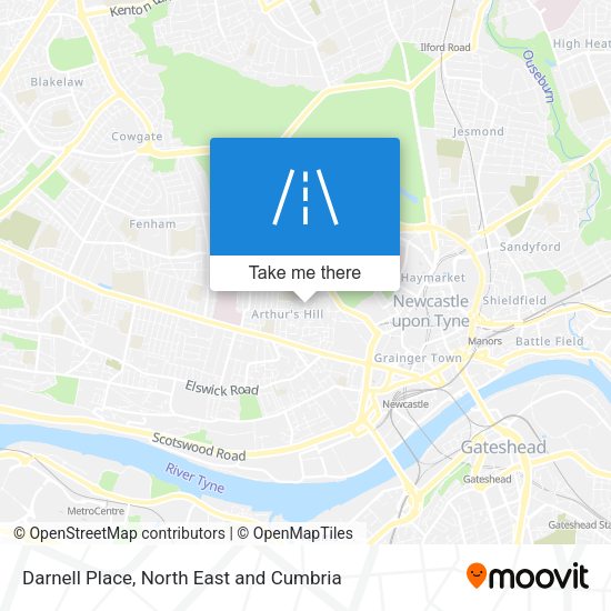 Darnell Place map