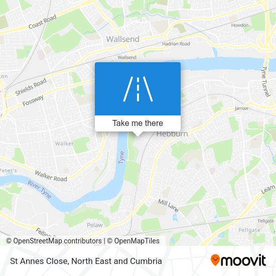 St Annes Close map