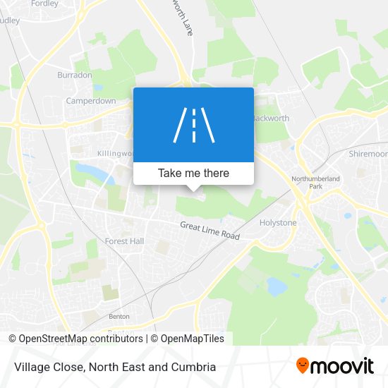 Village Close map