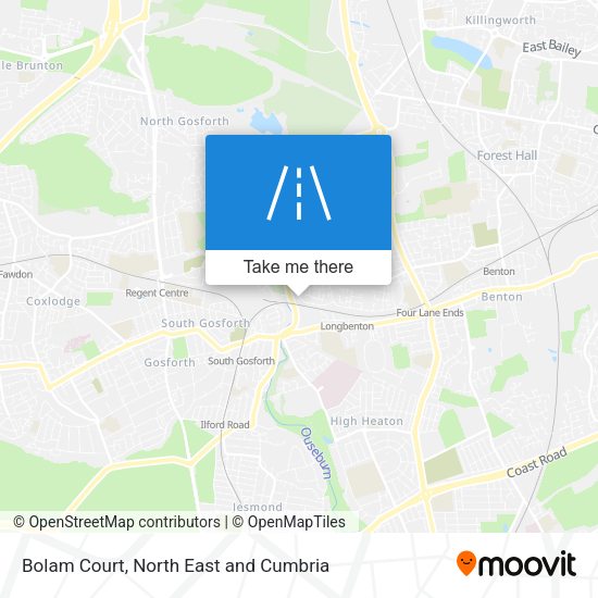Bolam Court map