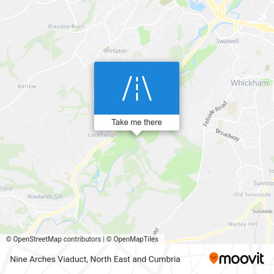 Nine Arches Viaduct map