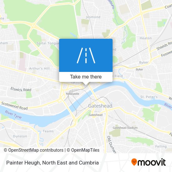 Painter Heugh map