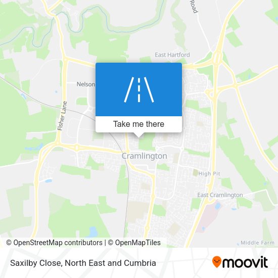 Saxilby Close map