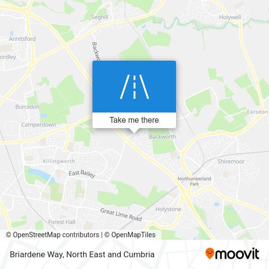 Briardene Way map