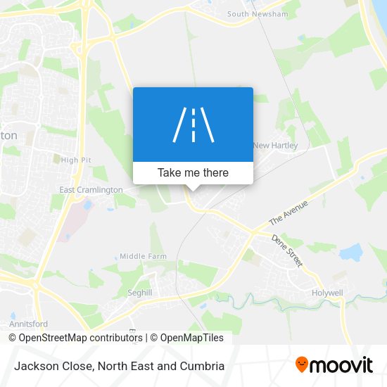 Jackson Close map