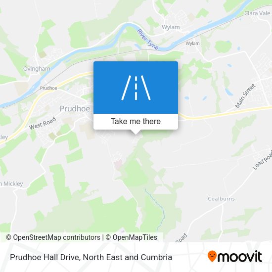 Prudhoe Hall Drive map