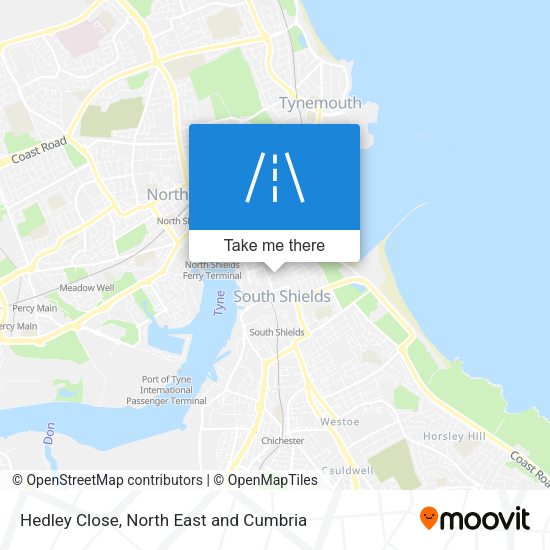 Hedley Close map