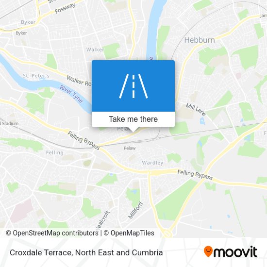 Croxdale Terrace map