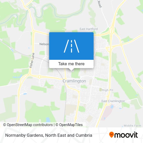 Normanby Gardens map
