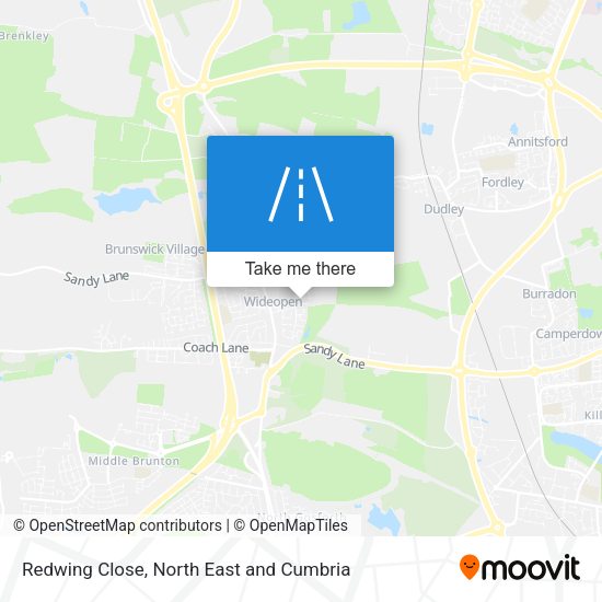 Redwing Close map