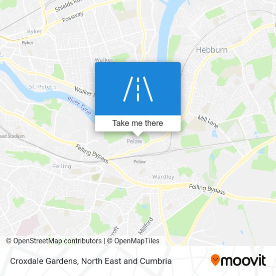 Croxdale Gardens map