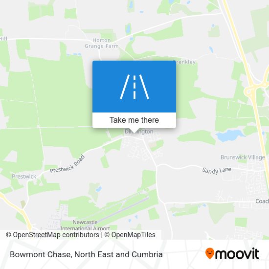 Bowmont Chase map