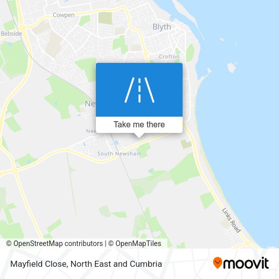 Mayfield Close map