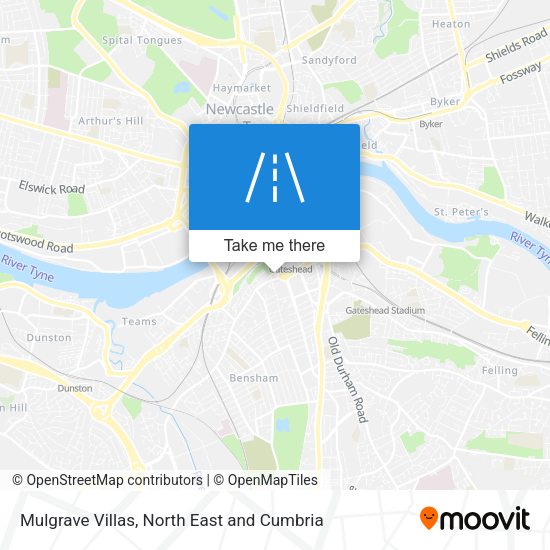 Mulgrave Villas map